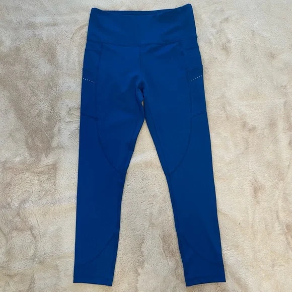 Zyia Blue Reflective Pocket Leggings, Zyia, Size 6-8 - Picture 1 of 15